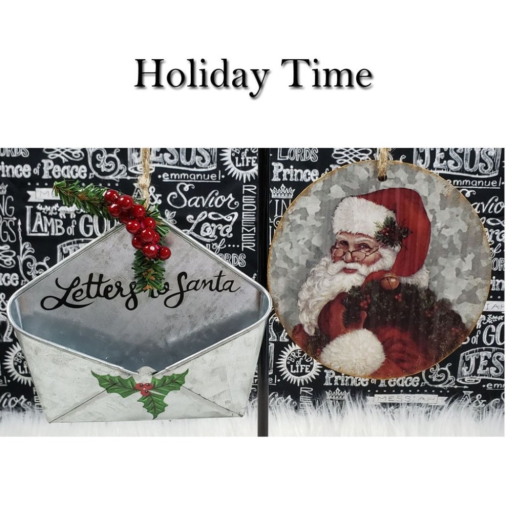 Letters To Santa Merry Christmas Ornaments NWT